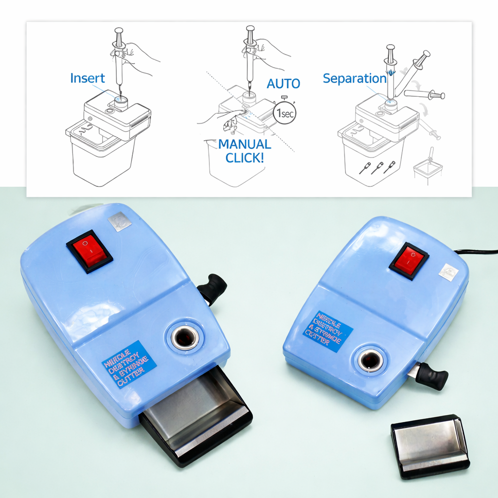 Needle Destroyer & Syringe Cutter – Safe Medical Waste Disposal Device - Image 2